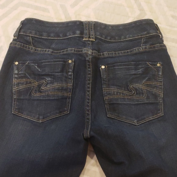 WHBM dark blue 00R boot cut jeans - Picture 6 of 6